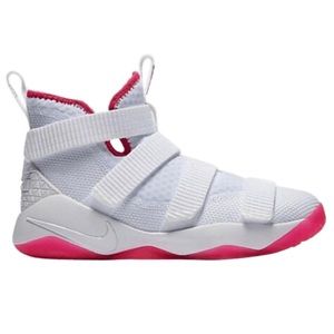 LeBron Soldier 11 GS ‘White Vivid Pink’ Kay Yow